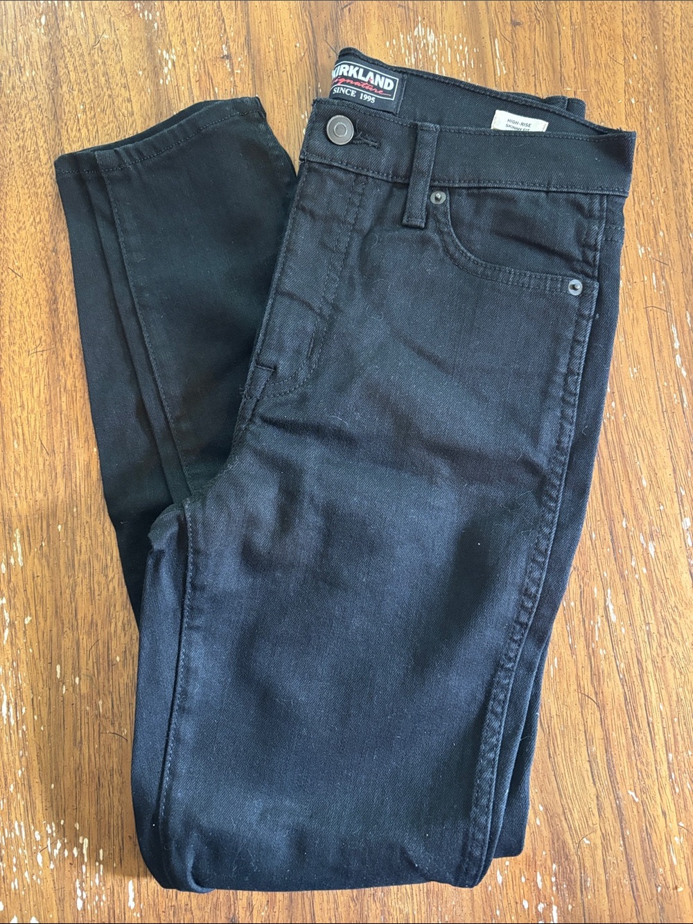Kirkland Signature Black High-Rise Skinny Jeans